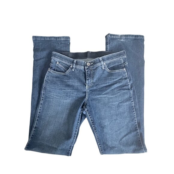 Wrangler Q Baby Jeans Womens Size 9/10 X 36 Blue Denim Western Rodeo - Picture 5 of 14
